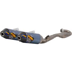 FMF ΟΛΟΣΩΜΗ  ΕΞΑΤΜΙΣΗ FACTORY 4.1 RCT DUAL SLIP-ON MUFFLER TITANIUM & CARBON BLUE ANODIZED HONDA CRF 250R 2014-2017