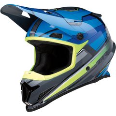 Κράνος Motocross Z1R RISE MC ΜΠΛΕ/HI-VIZ YELLOW