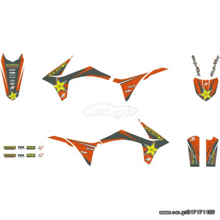 Αυτοκόλλητα σετ BLACKBIRD RACING KTM	EXC 125-200-300-450-500  EXC-F 250-350  SX 125-150  SX-F 250-350-450 /2011-2013