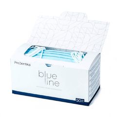 Prodentika Blue Line 3ply BFE ≥ 99% Type IIR μάσκα προσώπου μιας χρήσης με λάστιχο γαλάζιο (50 τμχ)