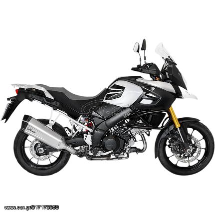 LEOVINCE LV-12 Dual Outlet Silver Τελικό Εξάτμισης SUZUKI DL 1000 V-Strom/ 2018-2020