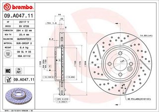 Δισκόπλακα BREMBO 09A04711