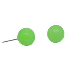 Σκουλαρίκι Πέρλα Πράσινη 1cm Fantazy 84420-1 Πράσινο