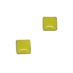 Σκουλαρίκια Τετράγωνα Κίτρινα Fantazy 125890-7 Κίτρινο