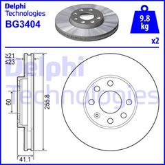 Δισκόπλακα DELPHI BG3404