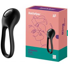 Δαχτυλίδι Πέους & Όρχεων με Δόνηση Satisfyer Majestic Duo ΜΑ