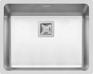 Ισόπεδος Νεροχύτης, Lume 1B Inox Σατινέ, 50x40cm, Pyramis