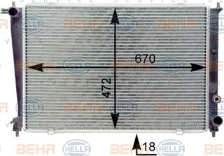 Ψυγείο, ψύξη κινητήρα MANDO 253104A010