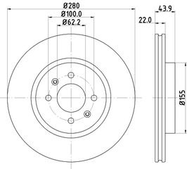 Δισκόπλακα BSG 517121W050HIQ