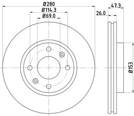 Δισκόπλακα BSG 517123D300ΗΥ