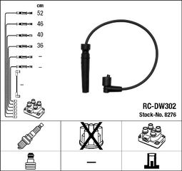 Σετ καλωδίων υψηλής τάσης NGK K2750162100