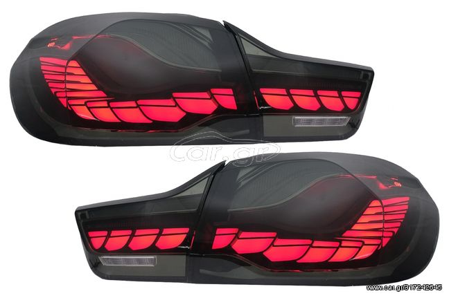 ΟΠΙΣΘΙΑ ΦΑΝΑΡΙΑ – OLED Taillights suitable for BMW 4 Series F32 F33 F36 M4 F82 F83 (2013-03.2019) Red Smoke with Dynamic Sequential Turning Light