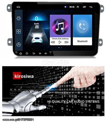 KIROSIWA VW SKODA SEAT Android 10 2GB οθόνη αυτοκίνητου 9" GPS WI-FI