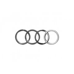  Audi Αυτοκόλλητο Σήμα Χρώμιο 17,6χ6,2cm Smalto Plastic
