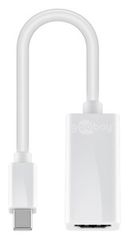 GOOBAY αντάπτορας Mini DisplayPort σε HDMI θηλυκό 51729, 0.15m, λευκό