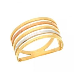 Δαχτυλίδι πενταπλό σειρέ Χρυσός 14 καρατίων