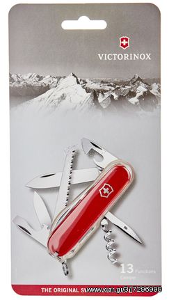 Ελβετικός σουγιάς Victorinox Camper κόκκινος 91mm με 13 λειτουργίες blister 1.3613.B1