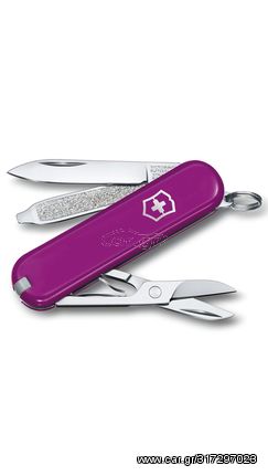 Victorinox Classic SD Tasty Grape 58mm με 7 λειτουργίες 0.6223.52G