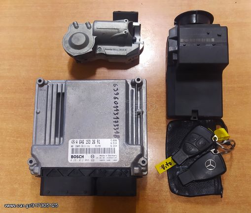 ΣΕΤ ΕΓΚΕΦΑΛΟΣ ΜΕ ΚΛΕΙΔΑΡΙΑ ΚΑΙ ΚΛΕΙΔΙ MERCEDES-BENZ VITO 639 109 CDI ΜΕ ΚΙΝΗΤΗΡΑ OM 646.983