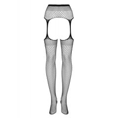 Plus Size Obsessive Fishnet Garter Stocking-thumb-2