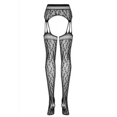 Plus Size Obsessive Leopard Garter Stocking-thumb-2