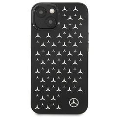 Mercedes Silver Stars Pattern Case for iPhone 13 mini - Black-thumb-2