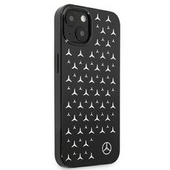 Mercedes Silver Stars Pattern Case for iPhone 13 mini - Black-thumb-3