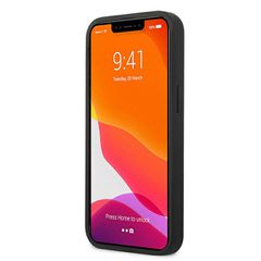AMG Leather Debossed Lines case for iPhone 13 mini - black-thumb-4