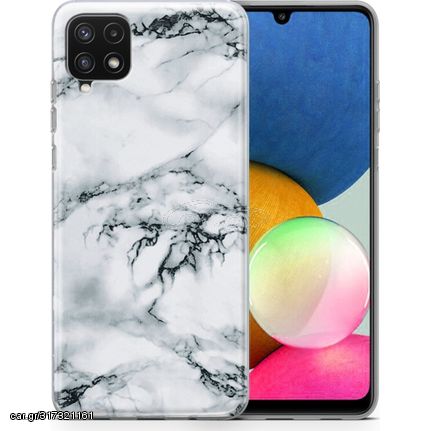 Wozinsky Marble TPU case cover for Samsung Galaxy A22 4G white