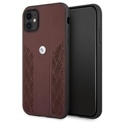 Etui BMW BMHCN61RSPPR iPhone 11 6,1" / Xr czerwony/red hardcase Leather Curve Perforate
