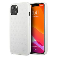 Mercedes Silver Stars Pattern Case for iPhone 13 mini - White
