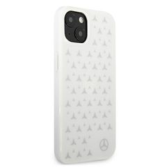 Mercedes Silver Stars Pattern Case for iPhone 13 mini - White-thumb-3