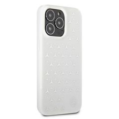 Mercedes Silver Stars Pattern Case for iPhone 13 Pro Max - White-thumb-3