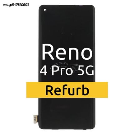 Oppo (REF-OPPOR4P5G01) LCD Touchscreen excl. frame (Refurb) for model Oppo Reno 4 Pro 5G