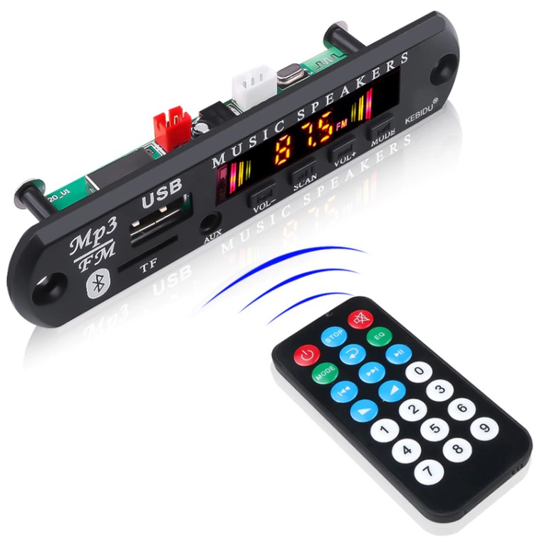 Wireless Bluetooth 5.0 5V 12V MP3 WMA Decoder Board - 2673