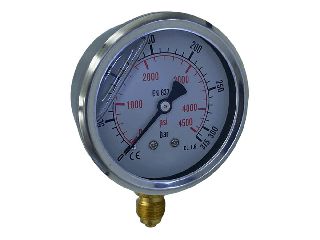 ΜΑΝΟΜΕΤΡΟ ΓΛΥΚΕΡΙΝΗΣ Φ63mm 0-315 BAR ΚΑΘΕΤΟ 1/4