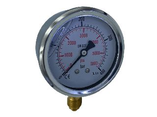 ΜΑΝΟΜΕΤΡΟ ΓΛΥΚΕΡΙΝΗΣ Φ63mm 0-400 BAR ΚΑΘΕΤΟ 1/4
