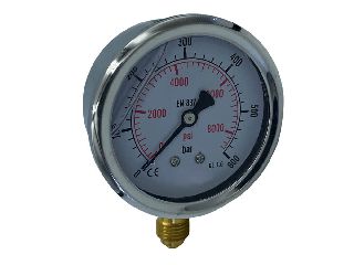 ΜΑΝΟΜΕΤΡΟ ΓΛΥΚΕΡΙΝΗΣ Φ63mm 0-600 BAR ΚΑΘΕΤΟ 1/4