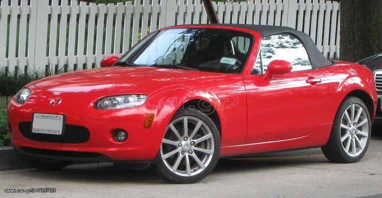 MAZDA MX5 NC - NCFL  2005-2013 SOFT TOP VINYL ΜΑΥΡΟ