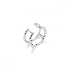 Ασημένιο επιπλατινωμένο δαχτυλίδι 925, JCou Chains Ring JW904S0-03