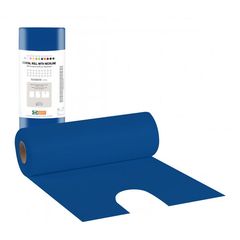 Bournas Medicals – Οδοντιατρικές Πετσέτες 53x60cm Με Λαιμόκοψη Σε Ρολό Μπλέ (80τμχ)