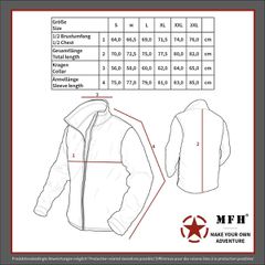 Επενδύτης soft shell υποδείγματος ΗΠΑ GEN. III, Level 5 της MFH®-thumb-1