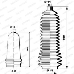 Σετ φούσκες, τιμόνι MOOG K150132