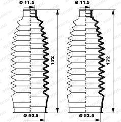 Σετ φούσκες, τιμόνι MOOG K150240