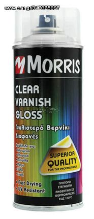 ΣΠΡΕΙ ΒΕΡΝΙΚΙ ΔΙΑΦΑΝΟ ΓΥΑΛΙΣΤΕΡΟ MORRIS 400ML 28530