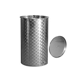 ΒΑΡΕΛΙ INOX ΙΤΑΛΙΑΣ 150L Φ45.5 ΜΕ ΚΑΠΑΚΙ