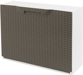 ΠΑΠΟΥΤΣΟΘΗΚΗ ΜΟΝΗ ΠΛΑΣΤΙΚΗ ΚΑΦΕ RATTAN 51x17.3x40.1cm ARTPLAST U50/FRT