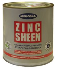 ZINC SHEEN ΧΡΩΜΑ ΨΥΧΡΟΥ ΓΑΛΒΑΝΙΣΜΟΥ ΓΚΡΙ MERCOLA 375ML