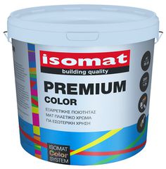 ISOMAT PREMIUM COLOR ΠΛΑΣΤΙΚΟ ΛΕΥΚΟ 10L (3a)