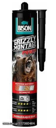 ΚΟΛΛΑ GRIZZLY MONTAGE ΣΟΥΠΕΡ ΙΣΧΥΡΗ ΛΕΥΚΗ 370gr BISON 6314603